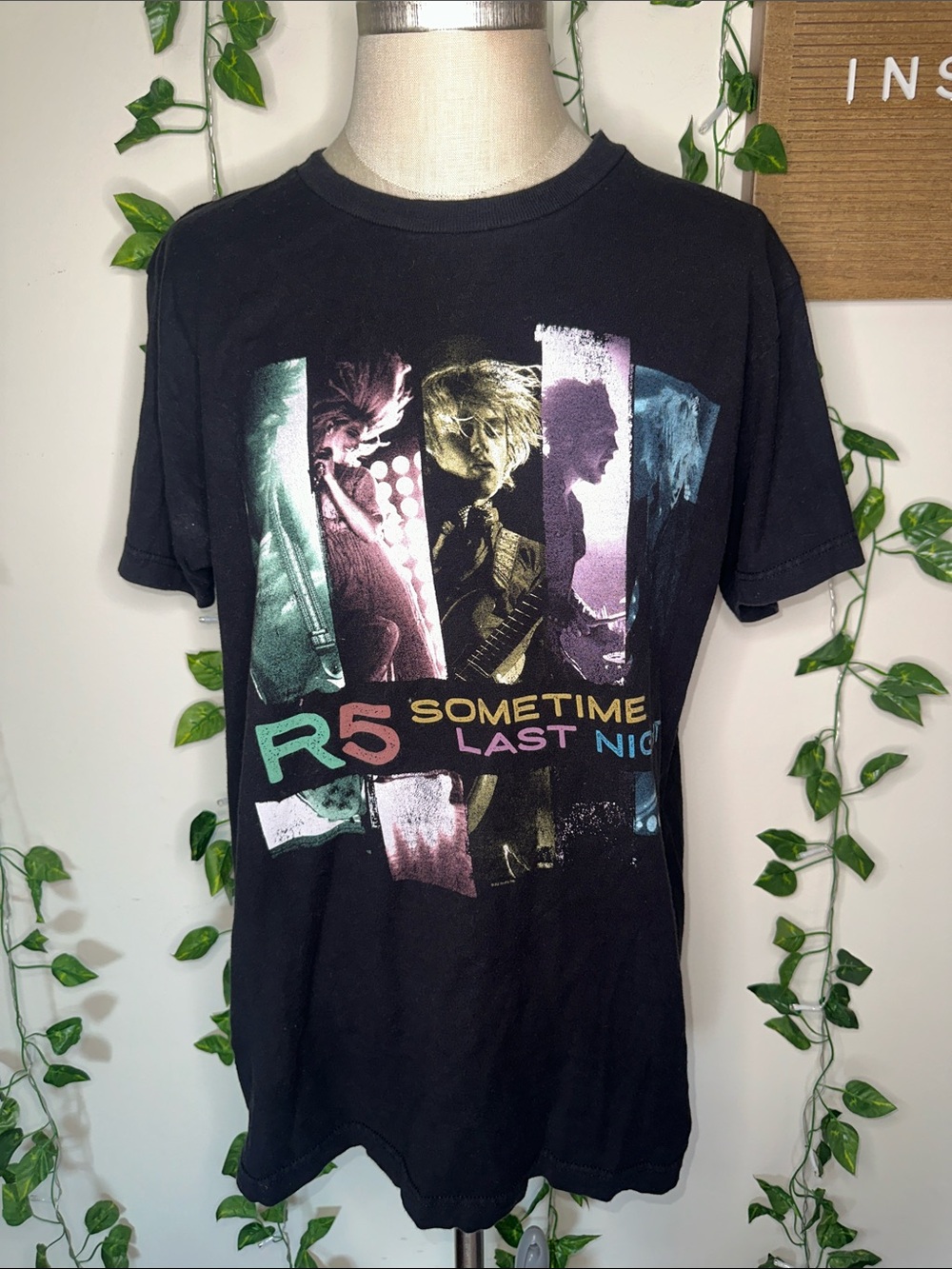R5 Sometime Last Night North American Tour 2016 Graphic Concert Dates Tee